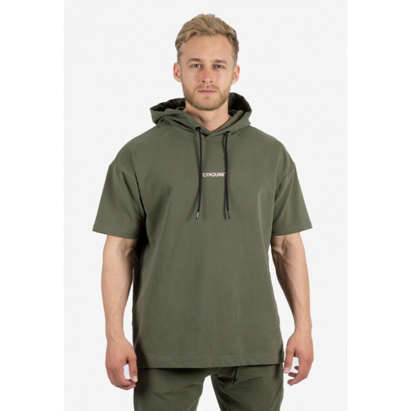 Men’s Short Sleeve Hoodie and Jogger Pants Set