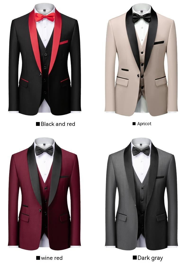Men's 3 Piece Suit Tuxedo Jacket Vest Pants 21