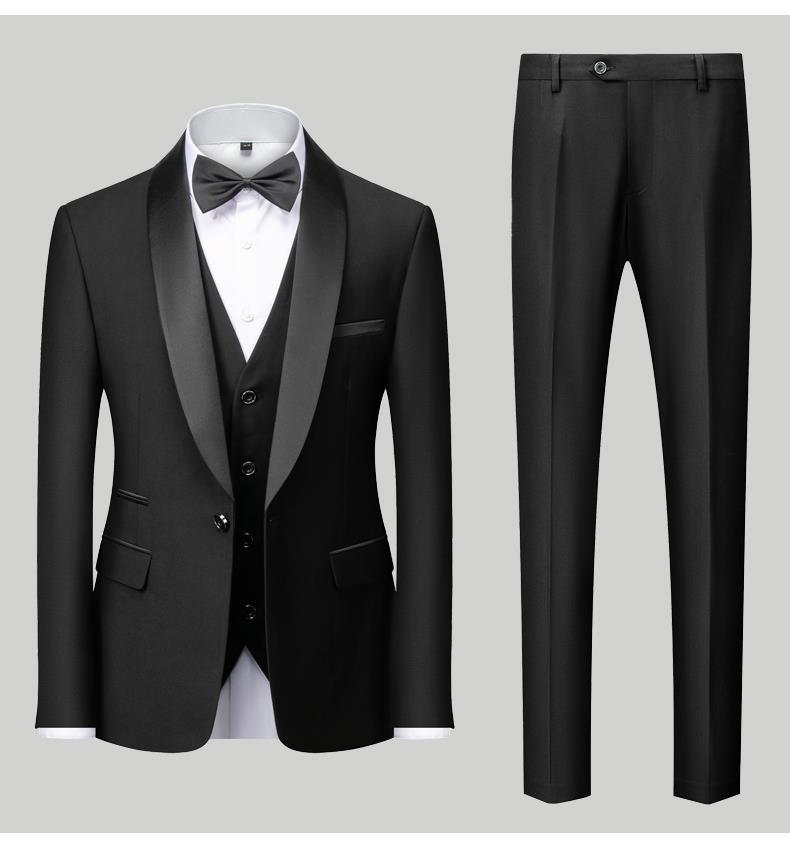 Men's 3 Piece Suit Tuxedo Jacket Vest Pants