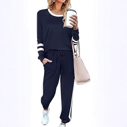 Women’s Two-Piece Tracksuit with Long-Sleeve Top