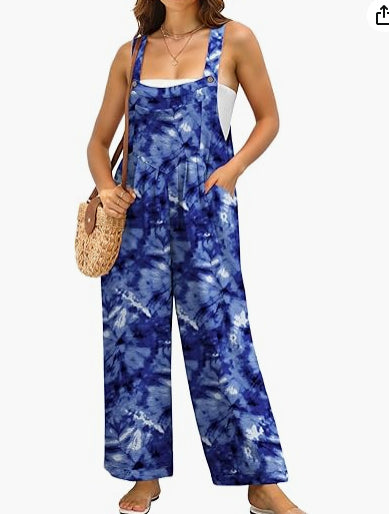 Women’s Sleeveless Floral Jumpsuit with Wide-Leg Design 7