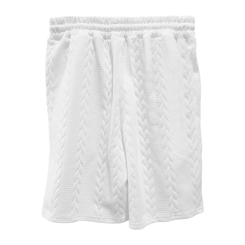Men’s Two-Piece Outfit with Patterned T-Shirt and Relaxed Fit Shorts 20
