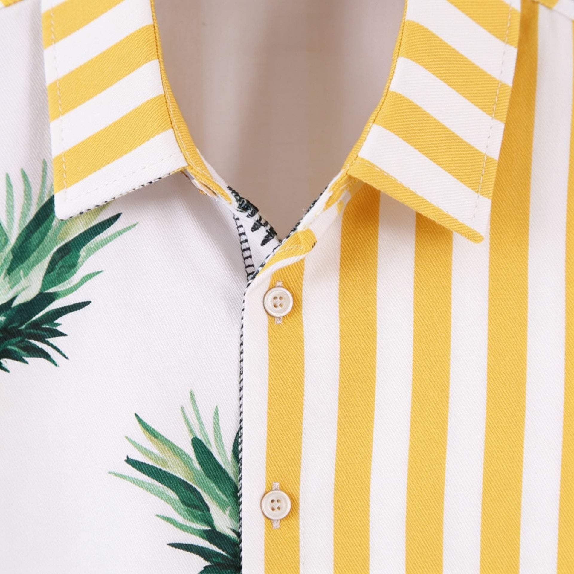 Men’s Summer Casual Wear Sleeve Button-Up Shirt Shorts Set 3